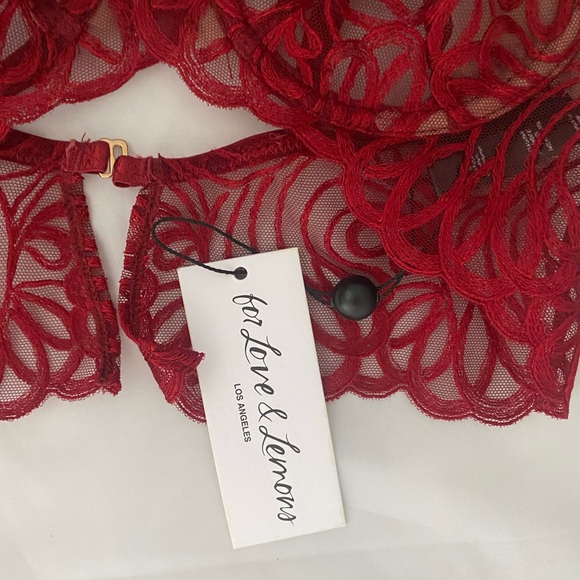 NWT For Love and Lemons sheer lace bralette - Picture 3 of 5